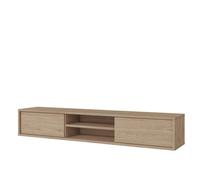 Arte Minimalist Frida 40 Floating Tv Cabinet 1800mm In Light Oak - Sl ntertainment Centre H320mm D360mm