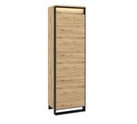 Arte Modern Industrial Quant 02 Tall Cabinet (H)1950mm (W)600mm (D)410mm - With Led Lighting