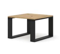Arte Modern Luca Square Coffee Table In Oak Artisan 600mm