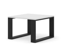 Arte Modern Luca Square Coffee Table In White Matt 600mm