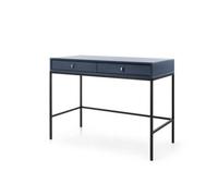 Arte Mono Contemporary Dressing Table Computer Desk 2 Drawers Navy (H)780mm (W)1040mm (D)500mm