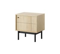 Arte Natural Japandi Cabinet H570mm W540mm D390mm In Oak Linea - Organic Storage Marvel