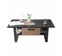 Arte Nordi Coffee Table In Okapi Walnut & Black Matt - 1100mm X 480mm X 650mm - Elegant Simplicity Meets Practicality
