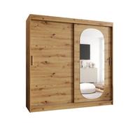 Arte Oak Artisan Royal Sliding Door Wardrobe 2000mm X 2000mm X 620mm - A Refined Natural Storage Oasis
