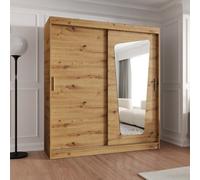 Arte Oak Artisan Wardrobe W180Cm X H200Cm X D62Cm - Durable Storage For Busy Households