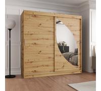 Arte Oak Artisan Wardrobe W200Cm X H200Cm X D62Cm - Natural Warmth, Modern Practicality
