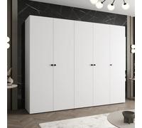 Arte Parma I 250Cm White Hinged Door Wardrobe - Bright, Modern Storage Built For Everyday Harmony