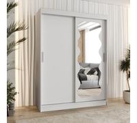 Arte Radiant White Spoti Sliding Door Wardrobe 1500mm X 2000mm X 620mm - A Sl nd Bright Storage Essential