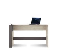 Arte Remo Computer Desk 130Cm Wilton Oak White And Anthracite