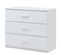 Arte Siena 27 Chest Of Drawers W93Cm X H81Cm X D42Cm - White Gloss, Streamlined Storage For Any Room