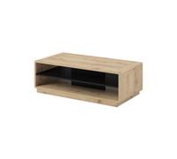 Arte Sl ston 99 Coffee Table 120Cm - Black Matt & Oak Torus: Stylish Centerpiece For Modern Living Spaces