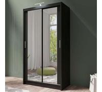 Arte Sl lack Matt 120Cm Sliding Wardrobe - Modern Storage With Mirror Finish
