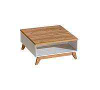 Arte Sven Sv10 Coffee Table 80Cm - Anderson Pine Centrepiece With Open Storage