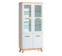 Arte Sven Sv3 Display Cabinet - Modern Elegance In Anderson Pine, H1850mm W850mm D400mm