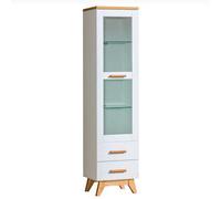 Arte Sven Sv4 Tall Display Cabinet - Vertical Elegance In Anderson Pine, H1850mm W450mm D400mm