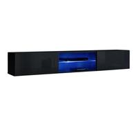 Arte Switch Rtv3 Black Gloss Tv Cabinet 180Cm - Bold Modern Design With Seamless Storage Flow