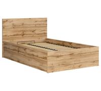 Arte Tetrix Ottoman Bed 120 X 200Cm Oak Wotan With Storage