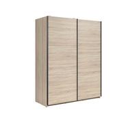 Arte Tetrix Sliding Door Wardrobe 153.5Cm Sonoma Oak With Shelves