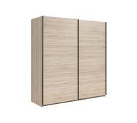 Arte Tetrix Sliding Door Wardrobe 183Cm Sonoma Oak With Shelves