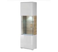 Arte Toledo 05 Display Cabinet - 610mm X 2040mm X 390mm - Elegance Meets Functionality With Optional Led Lighting