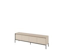 Arte Trend 06 Tv Cabinet In Beige - Ripple Front & Push-To-Open System - W1930mm X H560mm X D400mm