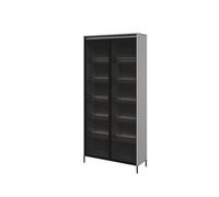 Arte Trend Grey Matt Tall Display Cabinet 920 X 340 X 1960mm