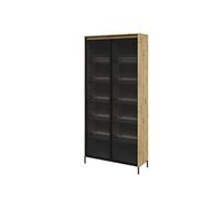 Arte Trend Oak Artisan Tall Display Cabinet 920 X 340 X 1960mm