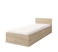 Arte Warm Oak Sonoma Single Bed With Storage H700mm W935mm L2060mm - Natural Charm For Cosy Bedrooms