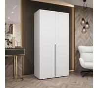 Arte White Alicante I Hinged Door Wardrobe 100Cm - Bright, Streamlined Storage For Modern Spaces