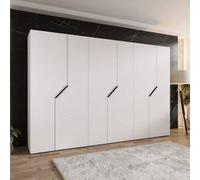 Arte White Blomvik I Hinged Wardrobe 300Cm - Bright, Spacious Storage For Modern Minimal Living