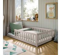 Arte Wooden Bed Otis Eu Small Double - Cashmere Pine, Low-Profile Secure Bed Frame & Slat Kit