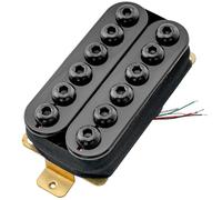 Artec HIVB Invader Style Uncovered Adjustable Hexagonal Poles Ceramic Humbucker Electric Guitar Bridge Pickup 16.8K, Black