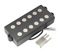 Artec MMC6 Ceramic Magnet Soapbar Style Bass Pickup Bridge Pickup 14.6K for 6-String MusicMan Style Bass, Black