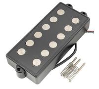 Artec MMC6 Ceramic Magnet Soapbar Style Bass Pickup Neck Pickup 14.6K for 6-String MusicMan Style Bass, Black