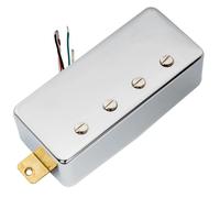 Artec MVBA4 Alnico 5 Covered Humbucker Bridge Pickup 8.6K for LP or EPI Style 4-String Electric Bass, Chrome