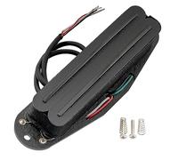 Artec SBA73 Alnico 5 Hot Rails Neck Middle Bridge Single Coil Sized Humbucker Pickup 12K for Strat Style Electric Guitar, Black