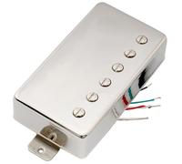 Artec VH59 Vintage Tone Covered Alnico 5 Humbucker Bridge Pickup 8.4K for Les Paul Style Electric Guitar, Nickel