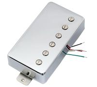 Artec VH59 Vintage Tone Covered Alnico 5 Humbucker Bridge Pickup 8.4K for Les Paul Style Electric Guitar, Chrome