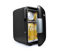 ARTECH 4 Litre Mini Fridge for Bedroom - Portable Desk Fridge, 6 Can Small Fridge with AC/DC Power, Cooler & Warmer for Home, Office, Car, Travel, Skincare, Drinks & Snacks