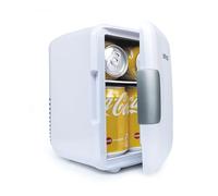 ARTECH 4L Mini Fridge for Bedroom, Portable Refrigerator with AC/DC Power, 6 Can Small Desk Fridge Cooler & Warmer, Tabletop Drinks Fridge for Office, University, Campervan, Car, Skincare & Snacks