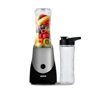 ARTECH Personal Blender 300W - Portable Smoothie Maker with 2 x 600ml Bottles | One-Touch Operation | Compact Design | Stainless Steel Blades for Shakes, Juices, Protein (Black & Silver Base)