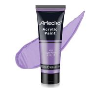 Artecho Acrylic Paint, Light Purple (120ml / 4.05oz) Tubes, Art Craft Paints for Canvas Painting, Rock, Stone, Wood, Fabric, Art Supplies for Professional Artists, Adults