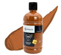 Artecho Brown Acrylic Paint - Large Bottle 500ml /17oz, Craft Paint for Canvas, Rocks, Wood, Fabric, Ceramic, Non-Toxic