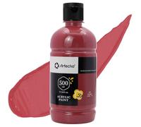 Artecho Crimson Acrylic Paint 500ml/17oz, Craft Paint for Art Supply, Ideal for Canvas, Fabric, Pumpkin, Rock, Leather, Model, Ceramic, Plastic, Clay, Glass.