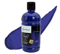 Artecho Phthalo Blue Acrylic Paint - Large Bottle 500ml / 17oz, Craft Paint for Canvas, Rocks, Wood, Fabric, Ceramic, Non-Toxic
