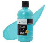 Artecho Turquoise Acrylic Paint 500ml/17oz, Craft Paint for Art Supply, Ideal for Canvas, Fabric, Pumpkin, Rock, Leather, Model, Ceramic, Plastic, Clay, Glass.