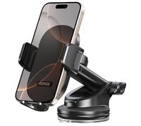 Arteck Car Mount, Universal Mobile Phone Car Mount Holder 360° Rotation for Auto Windshield and Dash, for Cell Phones Apple iPhone 16, Plus, Pro, Pro Max, 15, 14, 13, 12, 11, SE, Android Smartphone