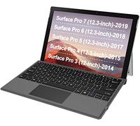 Arteck Microsoft Surface Pro 7/6/5/4/3 Type Cover, Ultra-Slim Portable Bluetooth Wireless Keyboard with Touchpad Built-in Rechargeable Battery