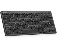 Arteck Ultra-Slim Bluetooth Keyboard Compatible with iPad 10.2-inch/Air/ 9.7-inch/Pro/Mini, iPhone and Other Bluetooth Enabled Devices Including iOS, Android, Windows, Black