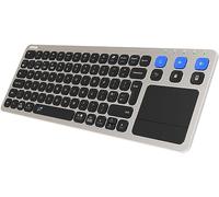 Arteck Universal 2.4G Wireless and Bluetooth Touch TV keyboard Multi-Device with Easy Media Control and Build-in Touchpad Wireless Keyboard for Smart TV, TV Box, TV-Connected Computer, Mac, HTPC